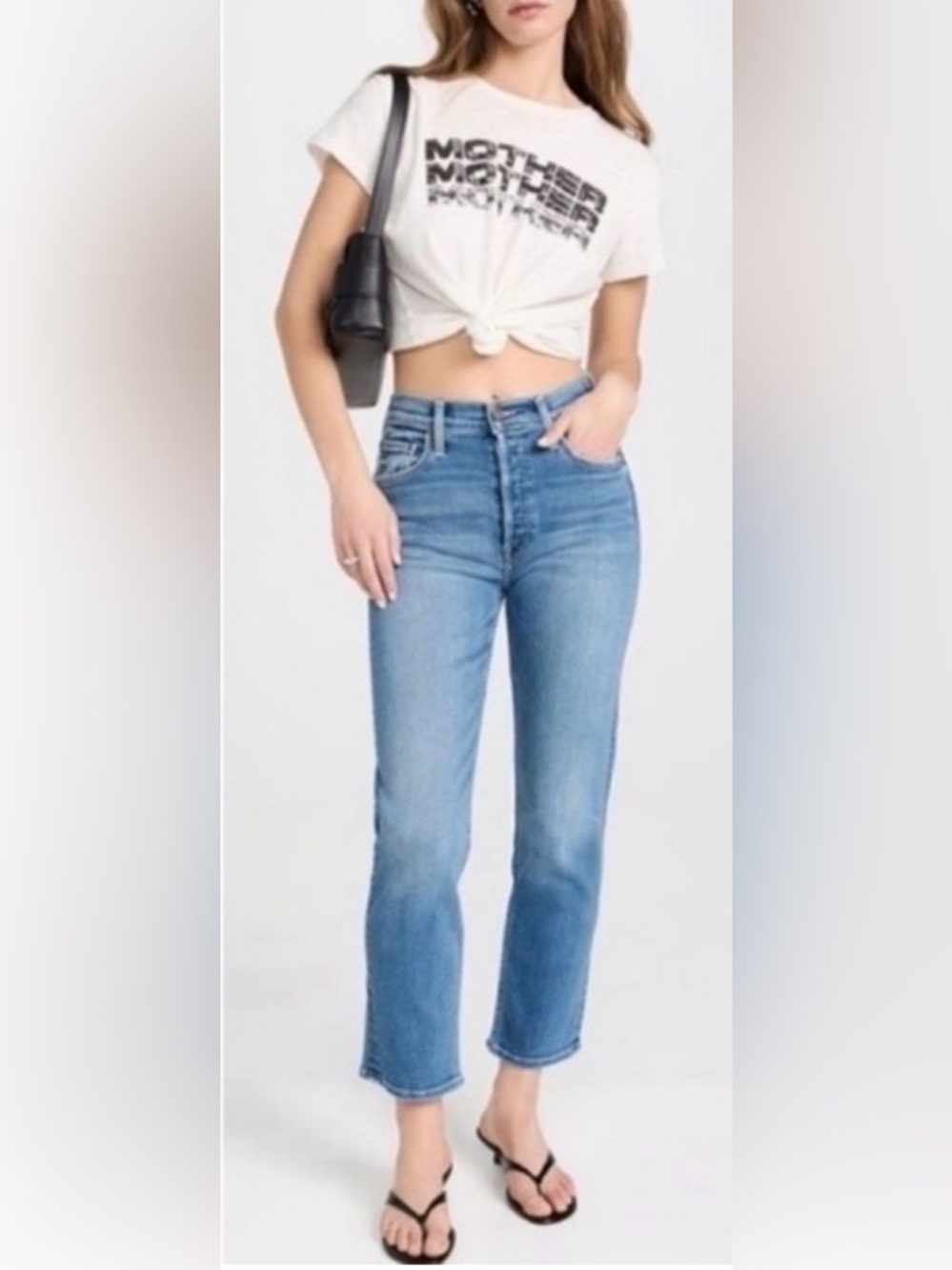 MOTHER DENIM THE TOMCAT JEAN IN LAYOVER WASH, SIZE 31.